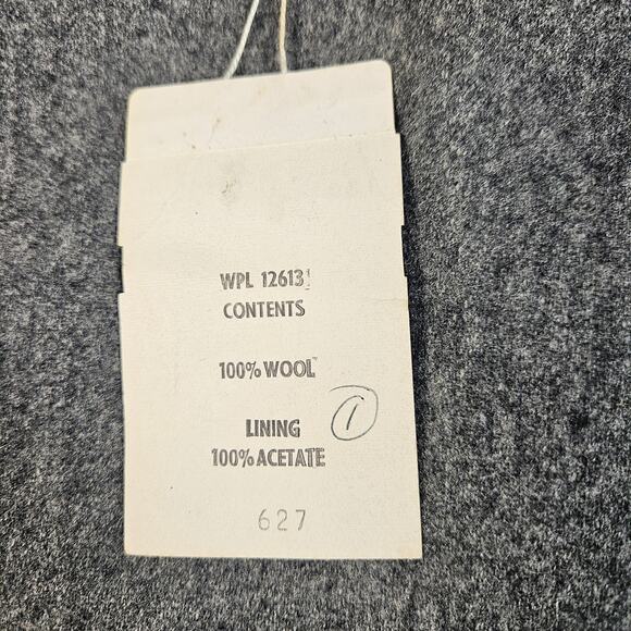 Larry Levine Wool A-Line Skirt Center Pleat Size 13 Vintage Heather Gray - Picture 3 of 5